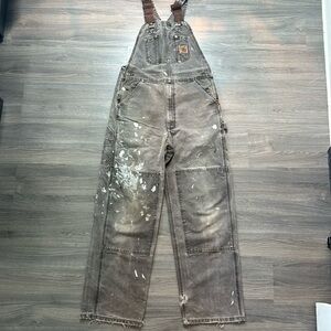 Men’s Carhartt Faded Vintage Workwear Overalls 32x32